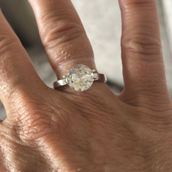 Jewelry - 18K Gold Plated Cubic Zirconia Ring!